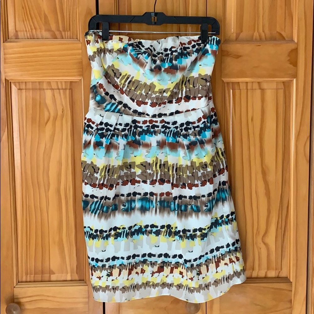 Strapless mini dress